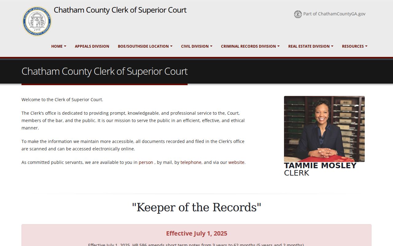Chatham County residents directory deed records office