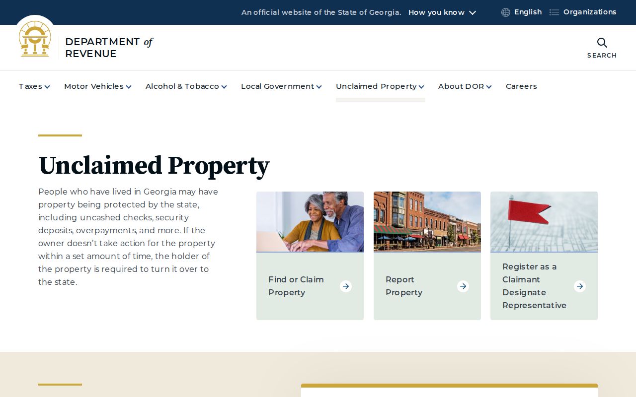 Georgia unclaimed property limits for Chatham County neighbors research