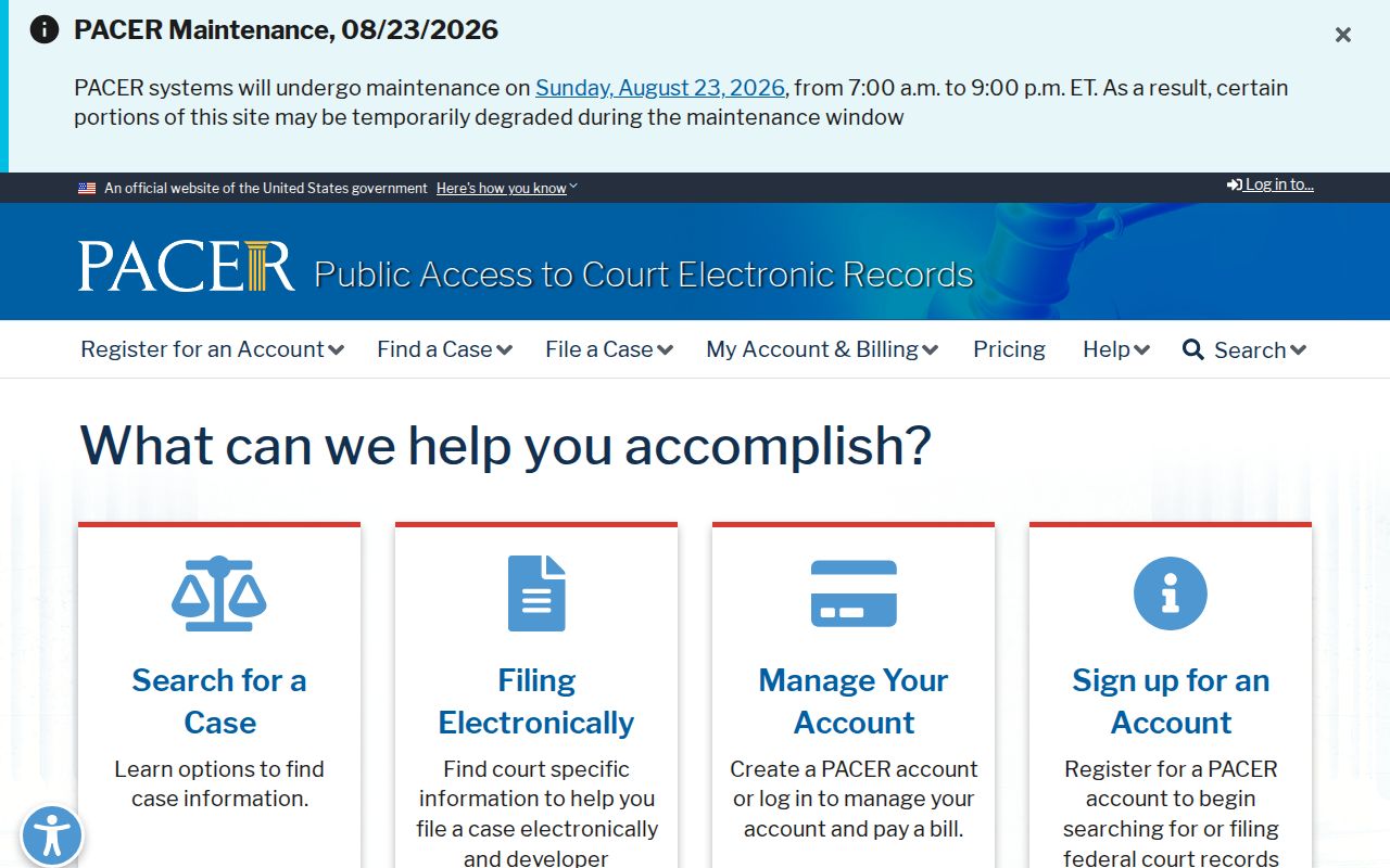 Chatham County previous residents federal PACER records access