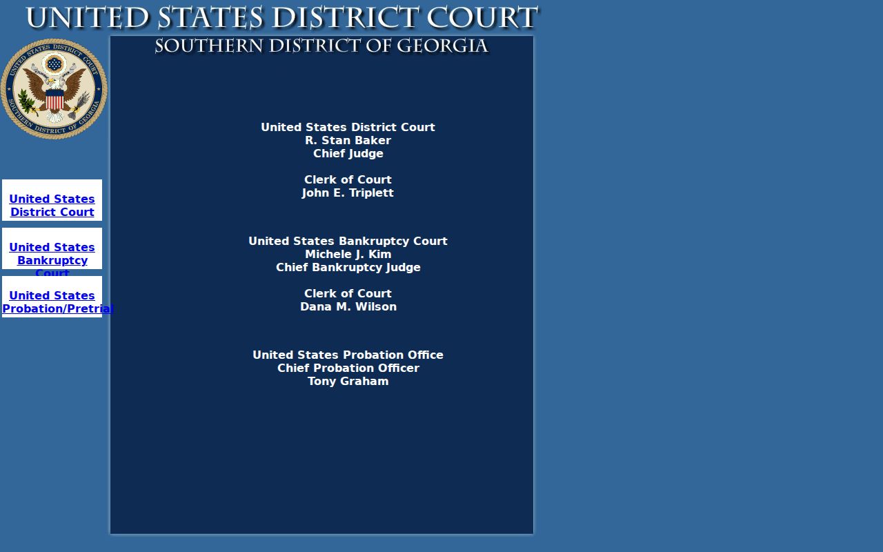 Southern District court source for Chatham County previous residents